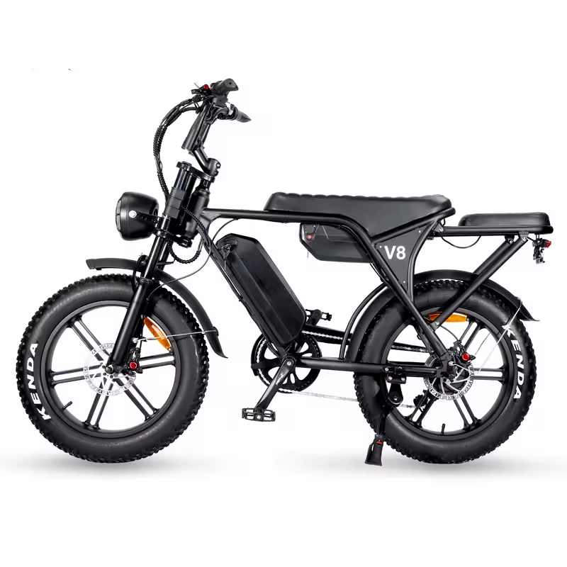 Electric Bike For Adults 20'' City Ebike Ebike 500w Motor 48v 30ah Double Battery Lcd Battery Sand Beach Snow Ebike Fat Tire