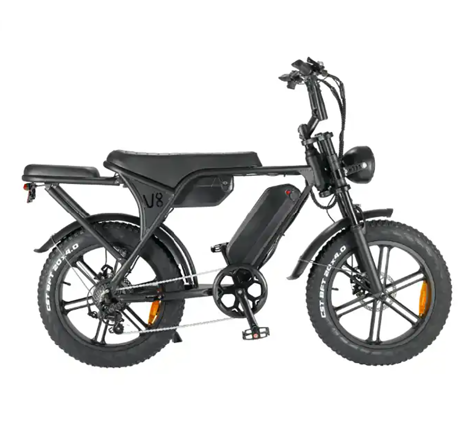 Electric Bike For Adults 20'' City Ebike Ebike 500w Motor 48v 30ah Double Battery Lcd Battery Sand Beach Snow Ebike Fat Tire