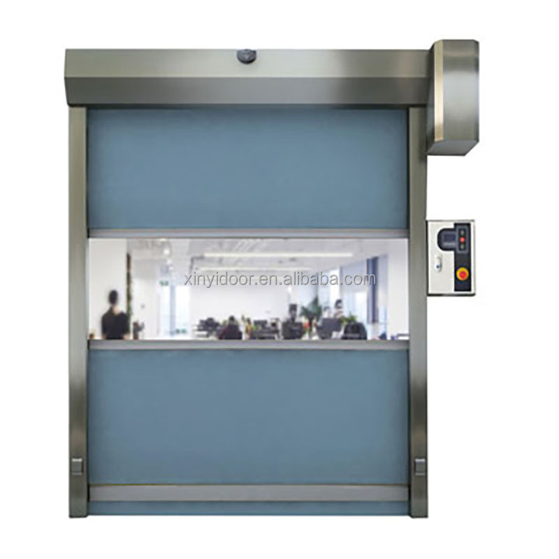 Custom Color Motor Controller High Speed Cold Room Freezer Front Insulated Automatic PVC Rolling Door