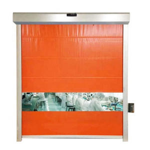 Custom Color Motor Controller High Speed Cold Room Freezer Front Insulated Automatic PVC Rolling Door