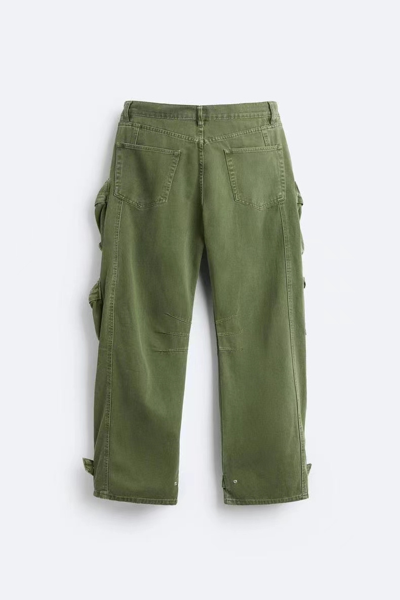 custom high quality cargo trousers blank plus size men casual pants multi pockets cotton side pocket pants for man