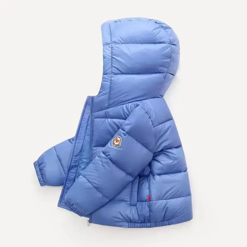 2024 Autumn/Winter Casual boys' coat High quality hooded cotton-padded jacket children's down jacket