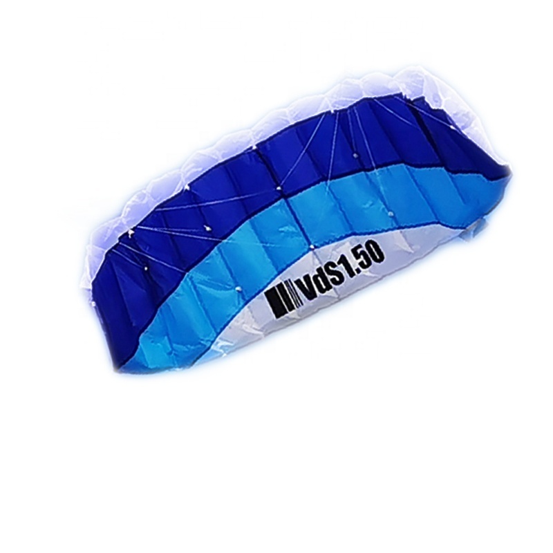 Customized high quality dual line green parachute  inflatable power kite