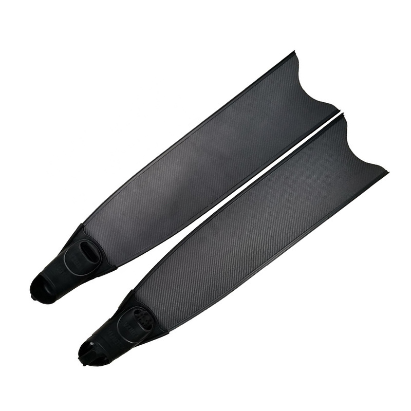 Custom Professional 100% Carbon Fiber Long Diving Fins Flippers for Freediving & Swimming