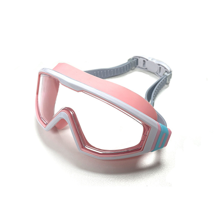 Custom Goggles For Swimming With Nose Cover No Leaking Anti-fog Waterproof Clear Vision Swim Glasses