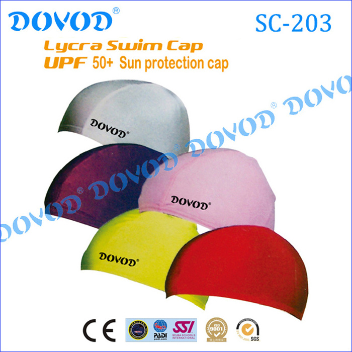 Chinese Manufacturer Nude Fabric Lycra Swimming Cap