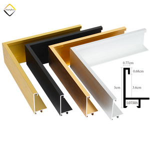 Wall Decoration Customized Poster Photo Metal Floater Frame Unfinished Aluminum Floating Frame Moulding for Painting Canvas