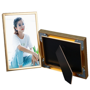 5 Colors Custom Size Metal Frame A0 A1 A2 A3 A4 8X10 11X14 inch Home Decor Aluminum Picture Photo Frame with Plexiglass