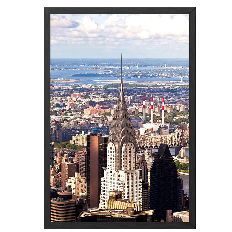 Custom Size Matte Black Gold Silver Movie Poster Frame 24x36 Inches Oil Painting Picture Art Gallery Metal Aluminum Photo Frame