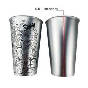 Custom personalize bubble milk tea cups coffee fruit juice holographic disposable pp plastic cup