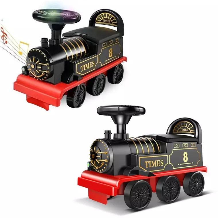 Christmas Electric Mini Kids Ride On Train Track Car Toy Set For Toddlers