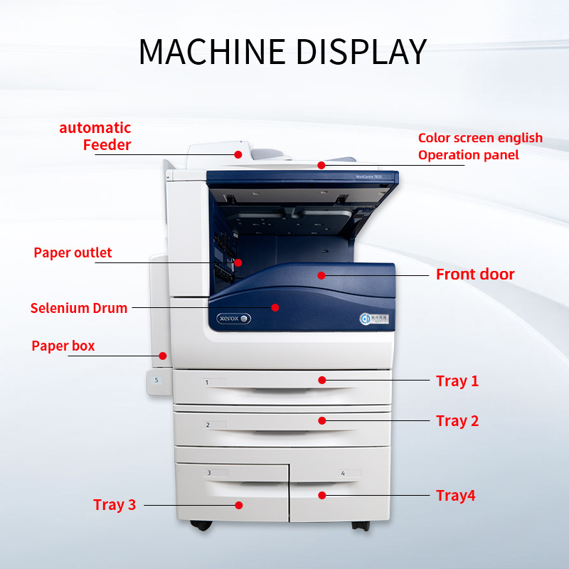 Office Copier Printer Scanner Colour Printer Scanner Copier Reproducing Low Budget 7855 C70 Copier Machine