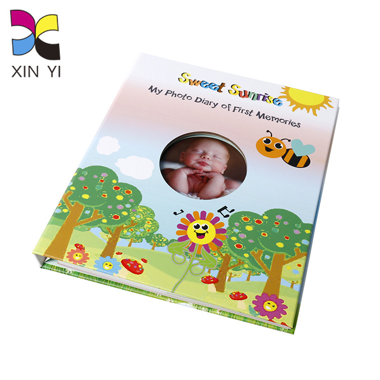 Custom soft anniversary first year activity story memory lbum memory baby record book