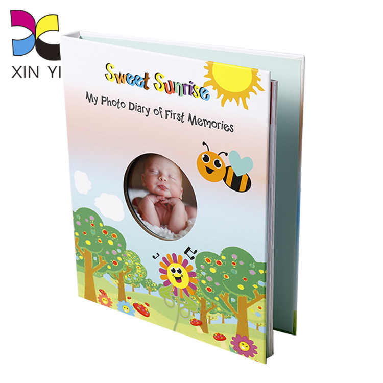 Custom soft anniversary first year activity story memory lbum memory baby record book