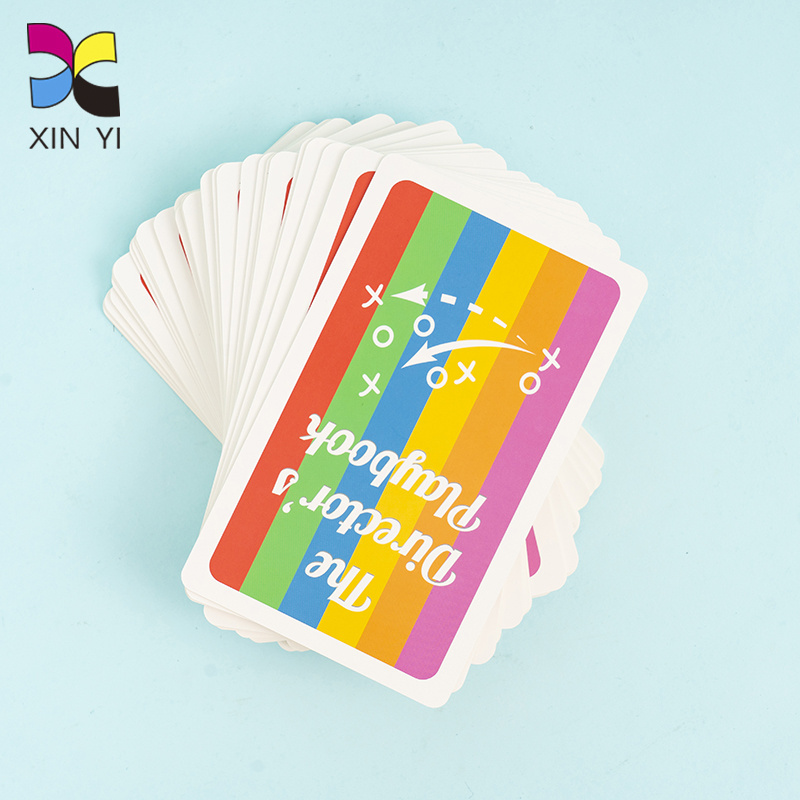 Factory custom flash card printing service affirmation card playing cards in bulk