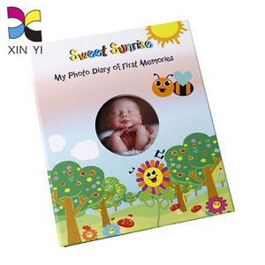 Custom soft anniversary first year activity story memory lbum memory baby record book