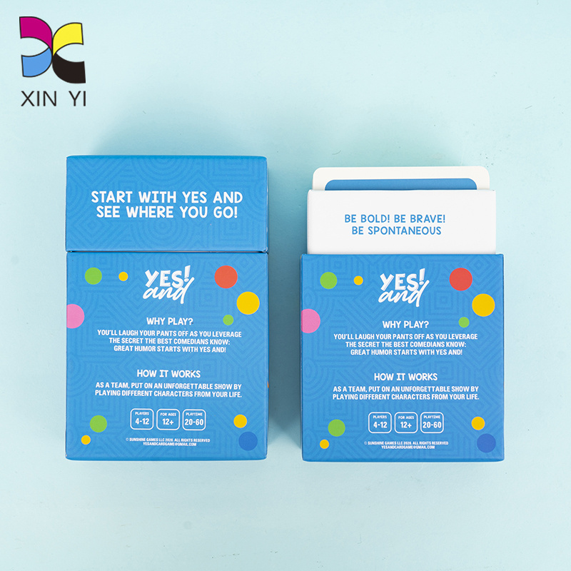 Factory custom flash card printing service affirmation card playing cards in bulk