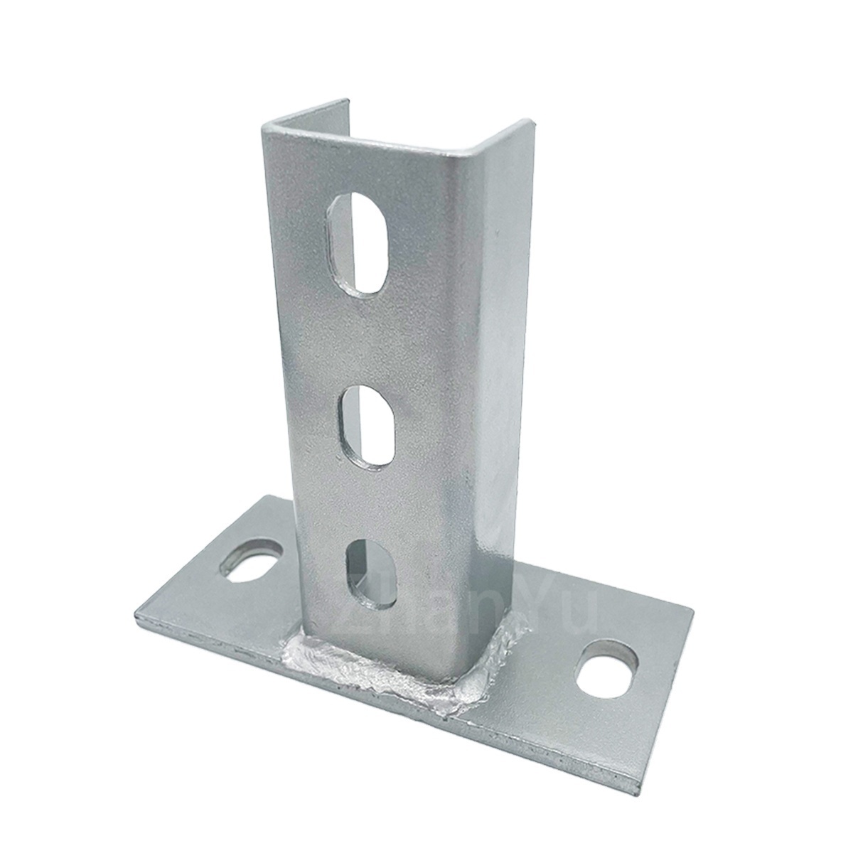 HDG galvanized raw post base strutpost base strut c channel steel unistrut stand Unicanal canal de puntal