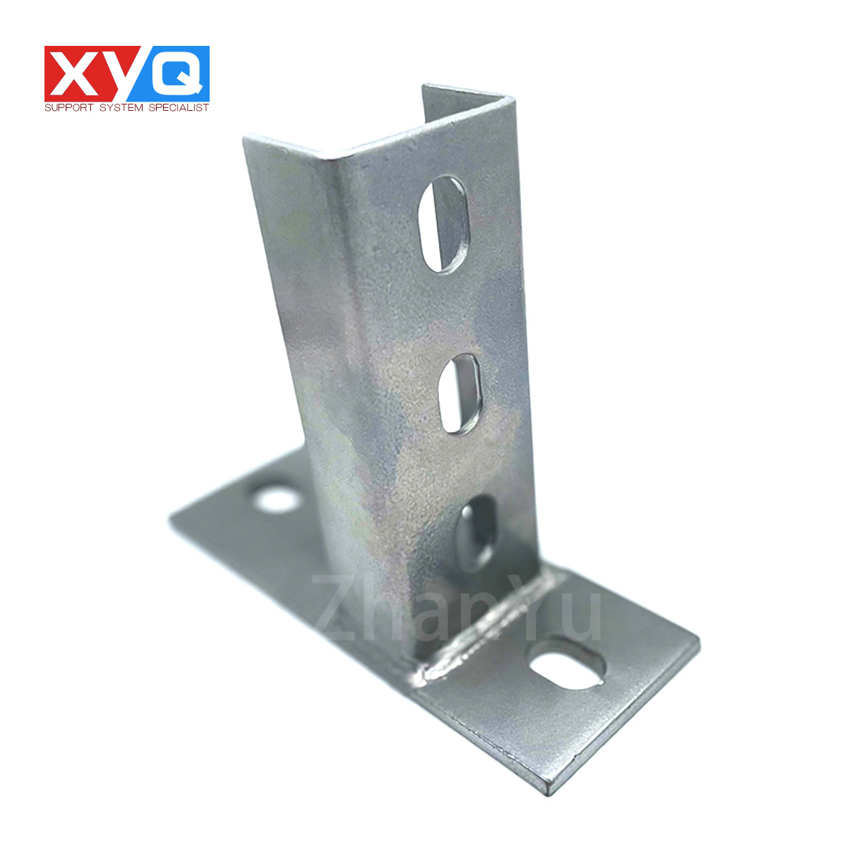 HDG galvanized raw post base strutpost base strut c channel steel unistrut stand Unicanal canal de puntal