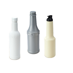 New HDPE plastic bottle for concentrated juice, plastic bottles for juiceyogurt and other food, bottle with screw cap 1000ML