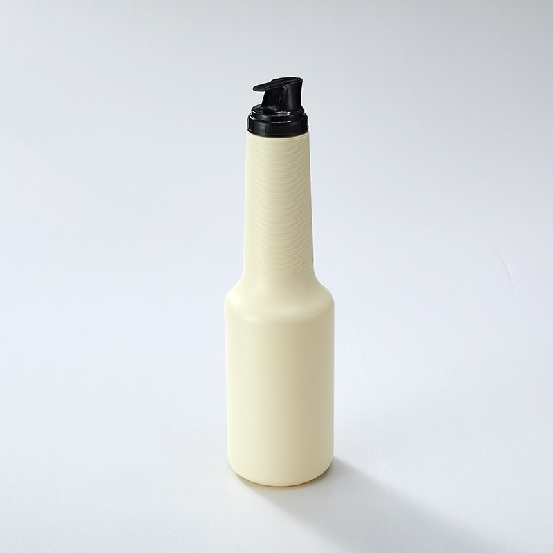 New HDPE plastic bottle for concentrated juice, plastic bottles for juiceyogurt and other food, bottle with screw cap 1000ML