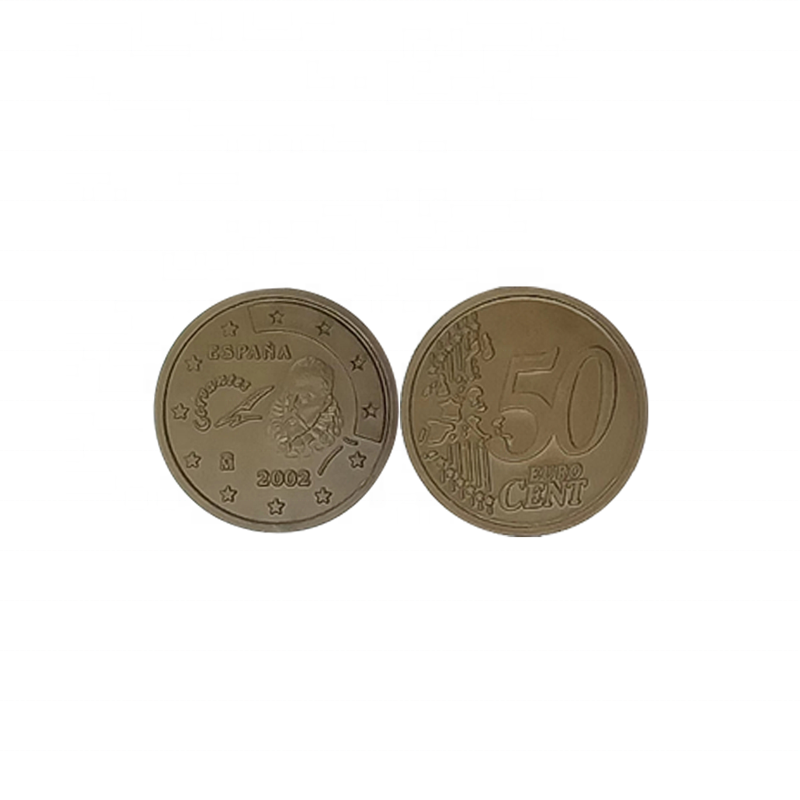 Factory Wholesale Price Promotion Euro Coins Cheap Plastic Crafts Antique Tokens Coins Shopping Trolley Tokens