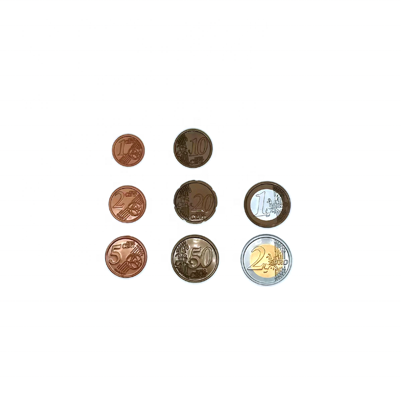 Factory Wholesale Price Promotion Euro Coins Cheap Plastic Crafts Antique Tokens Coins Shopping Trolley Tokens