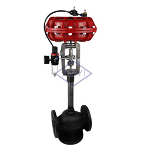 PN16 XYPO80 Pneumatic diaphragm Actuator Casting body Heat transfer oil Control three-way Valve