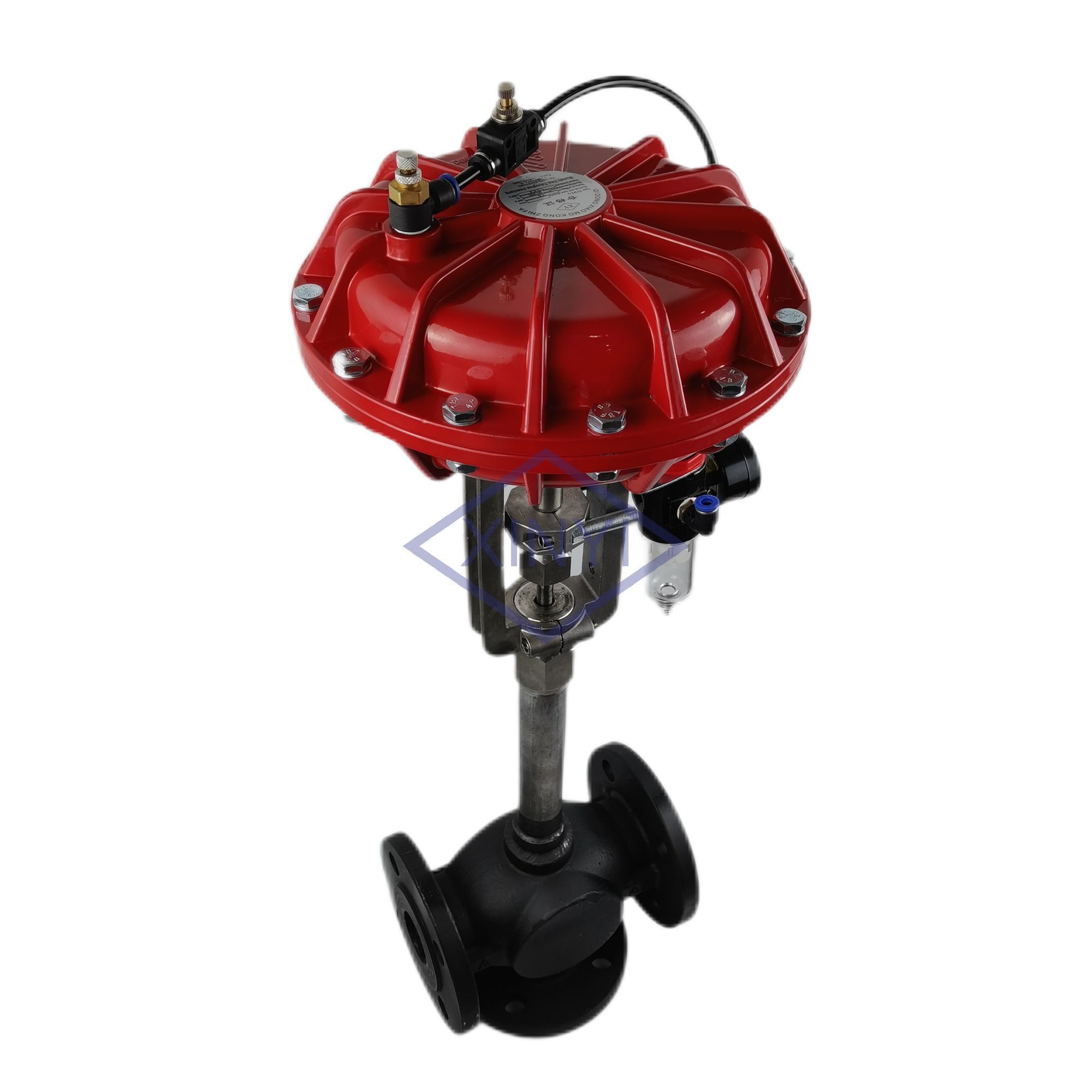 PN16 XYPO80 Pneumatic diaphragm Actuator Casting body Heat transfer oil Control three-way Valve