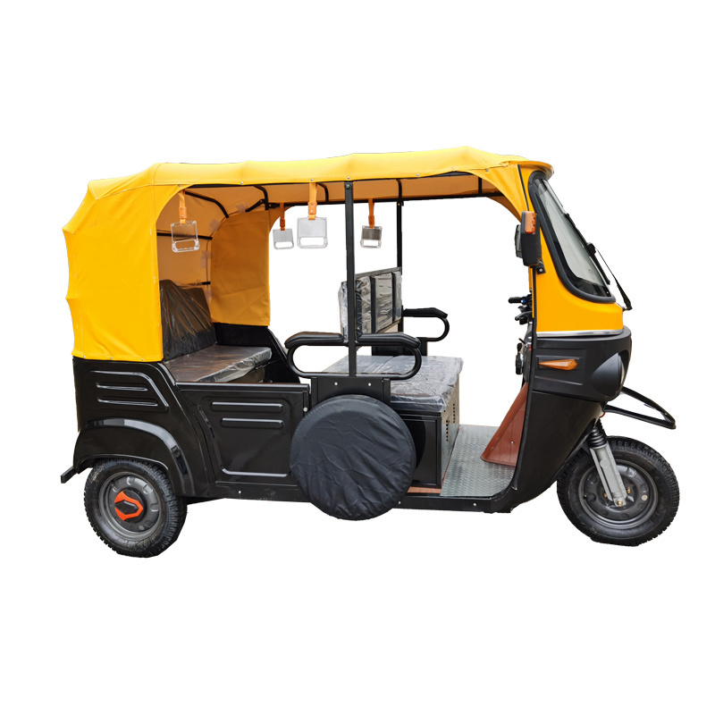 Taxi Tuk tuk Bajaj Auto Rickshaw 3 wheel Gasoline Electric Hybrid With Range 200km