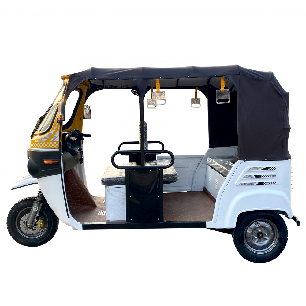 Bajaj Passenger Tricycle 60V1500W Battery Operation Hybrid Three Wheel Adult Electric Rickshaw