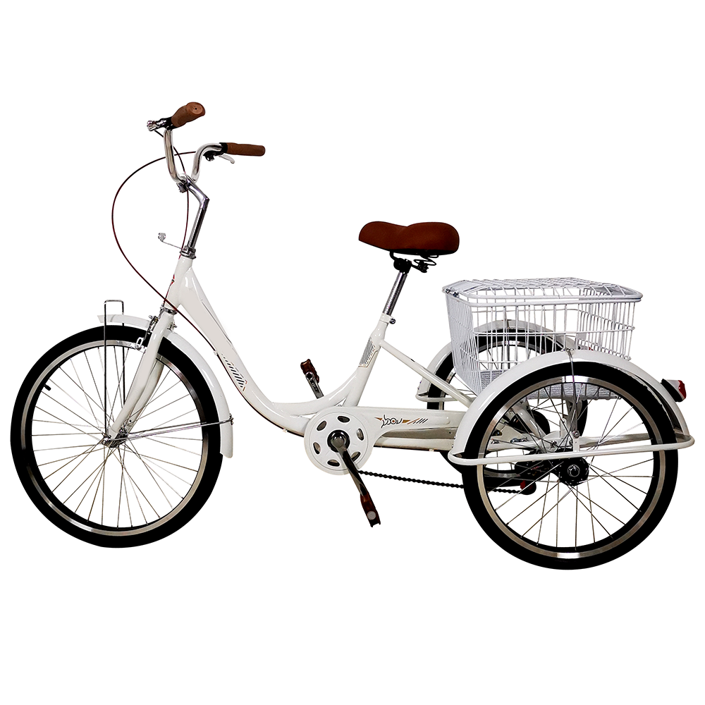 Customized manufacturer LM28 26'' *1.95 factory trike 3 wheel bicycle adult chopper tricycle foldable 3 three wheel bike