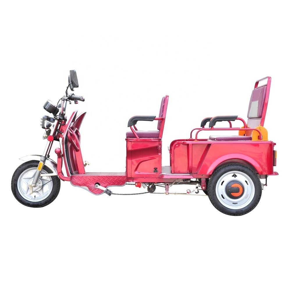 Passenger 800W Three Wheel Electric Tricycles with Pedal Assistant Pedicab