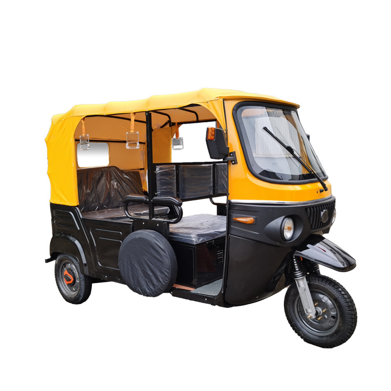 Taxi Tuk tuk Bajaj Auto Rickshaw 3 wheel Gasoline Electric Hybrid With Range 200km