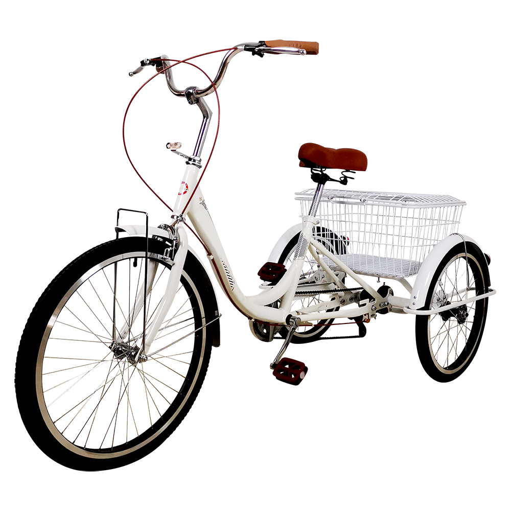 Customized manufacturer LM28 26'' *1.95 factory trike 3 wheel bicycle adult chopper tricycle foldable 3 three wheel bike