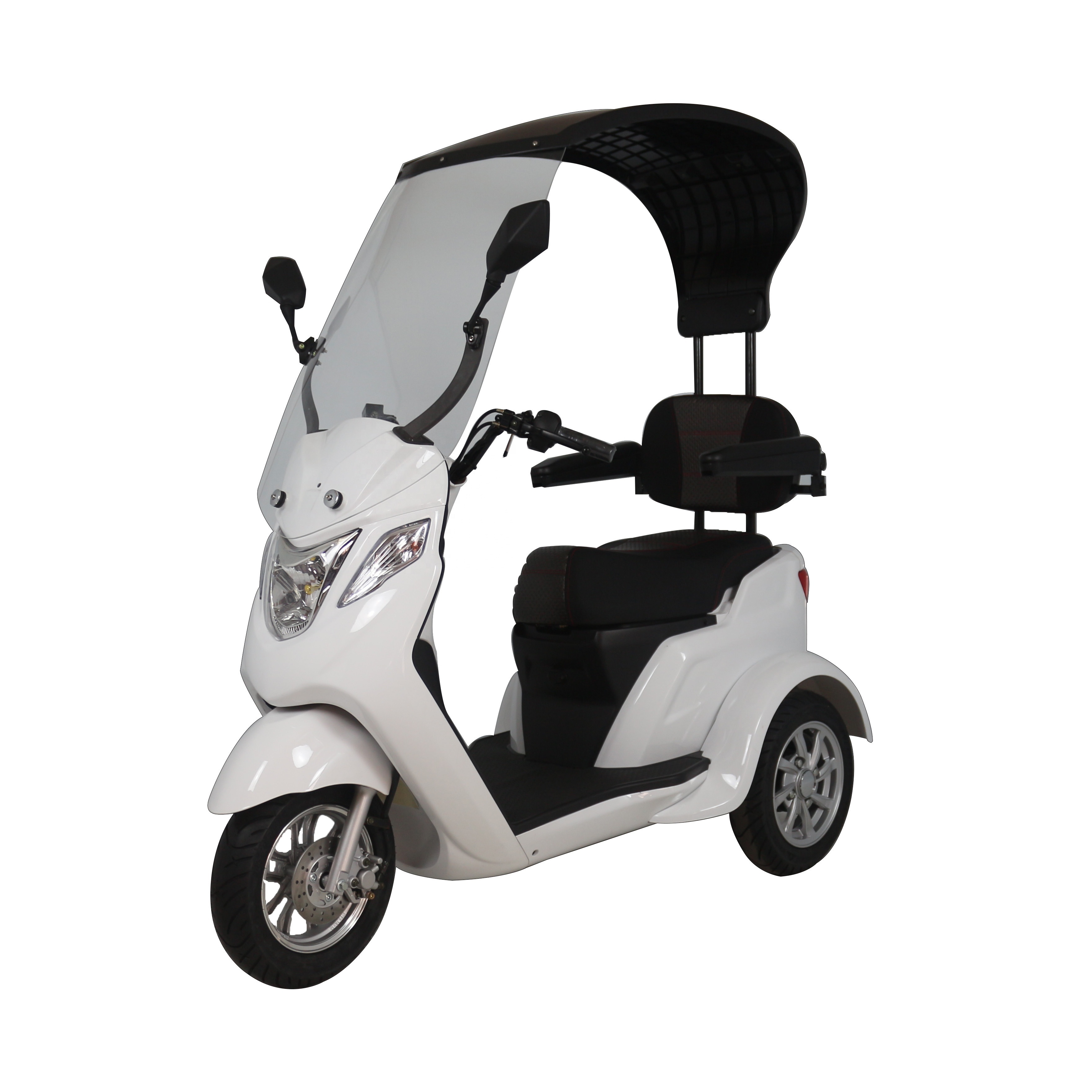 60V20Ah Battery Passenger Tricycles 3 Wheel Electric Mobility Scooter with Roof