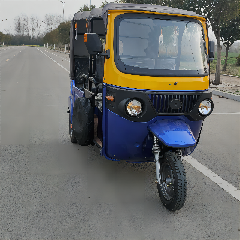 7 Passengers Electric Rickshaw Bajaj 3 Wheel Gasoline Electric Hybrid 1800W/2500W With Passager Seat