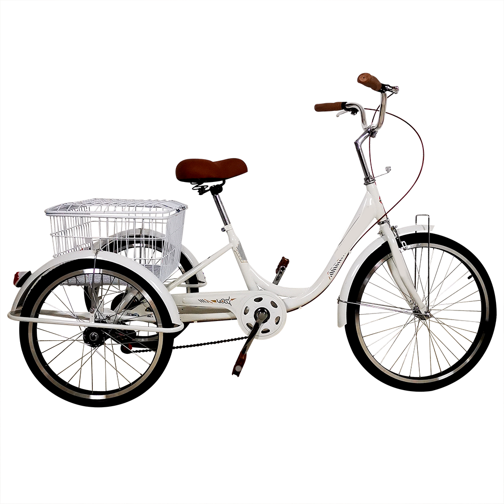 Customized manufacturer LM28 26'' *1.95 factory trike 3 wheel bicycle adult chopper tricycle foldable 3 three wheel bike