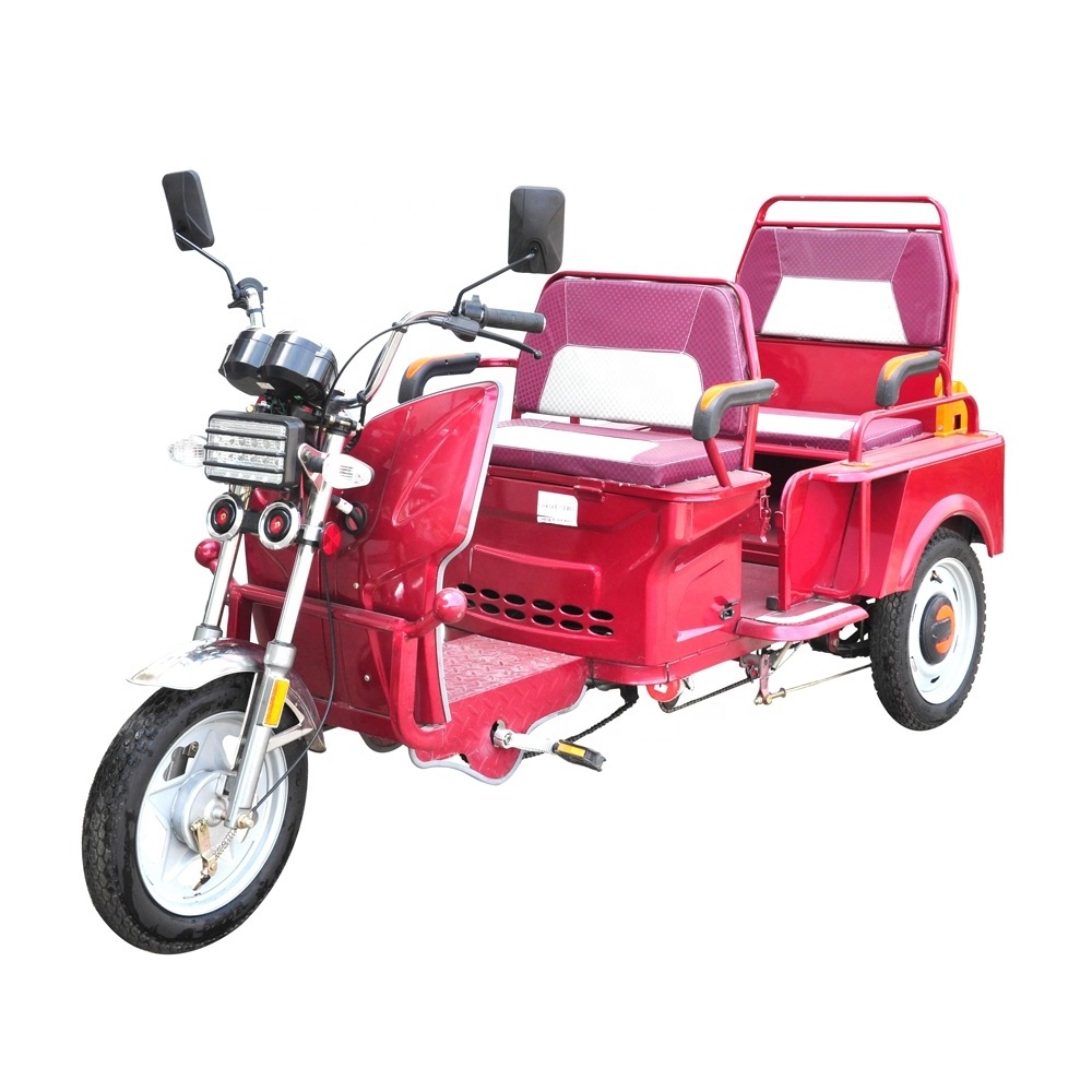 Passenger 800W Three Wheel Electric Tricycles with Pedal Assistant Pedicab