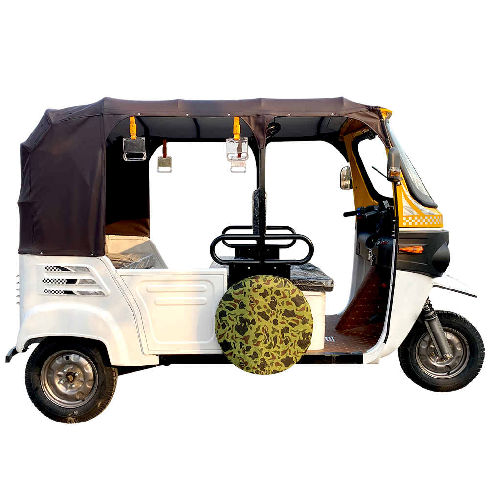 Taxi Tuk Tuk Bajaj Auto Rickshaw 3 Wheel Gasoline Electric Hybrid for Daily Life