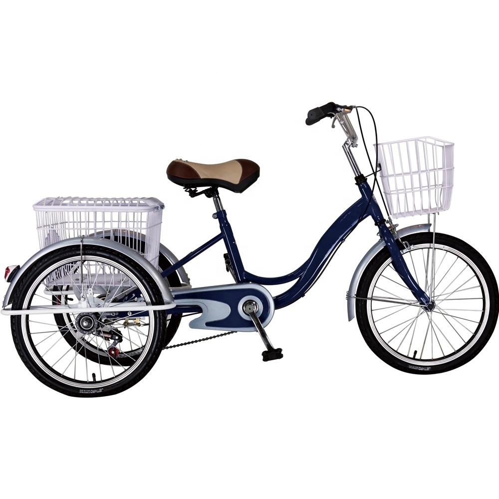 24'' Pedicab with Cargo Box Pedal Assistant Electric Three Wheel Bicycle for Sale