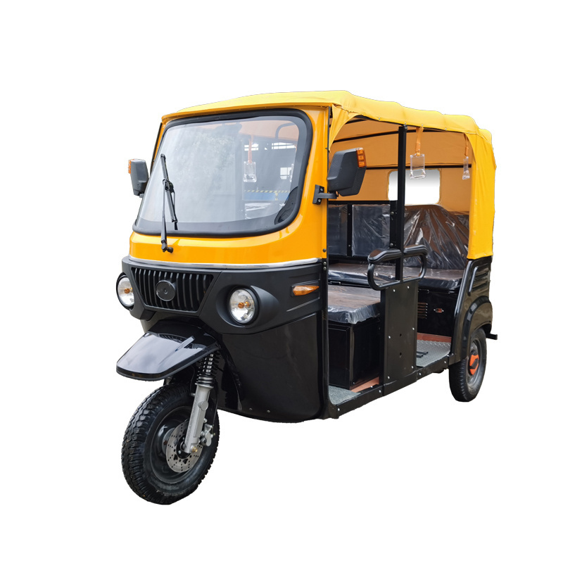 Taxi Tuk tuk Bajaj Auto Rickshaw 3 wheel Gasoline Electric Hybrid With Range 200km