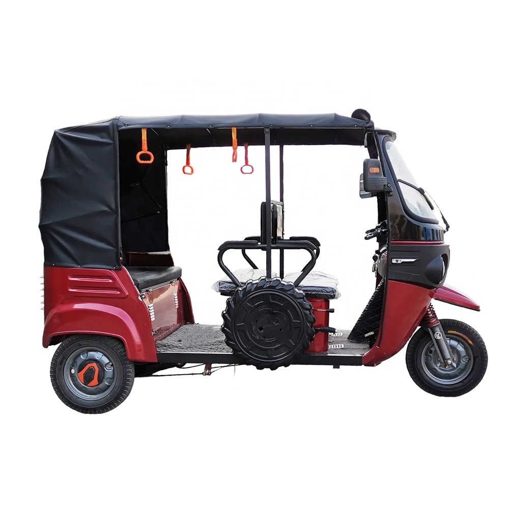 Bajaj Passenger Auto Tricycle 60V1500W Battery Operation Three Wheel Adult Electric Rickshaw