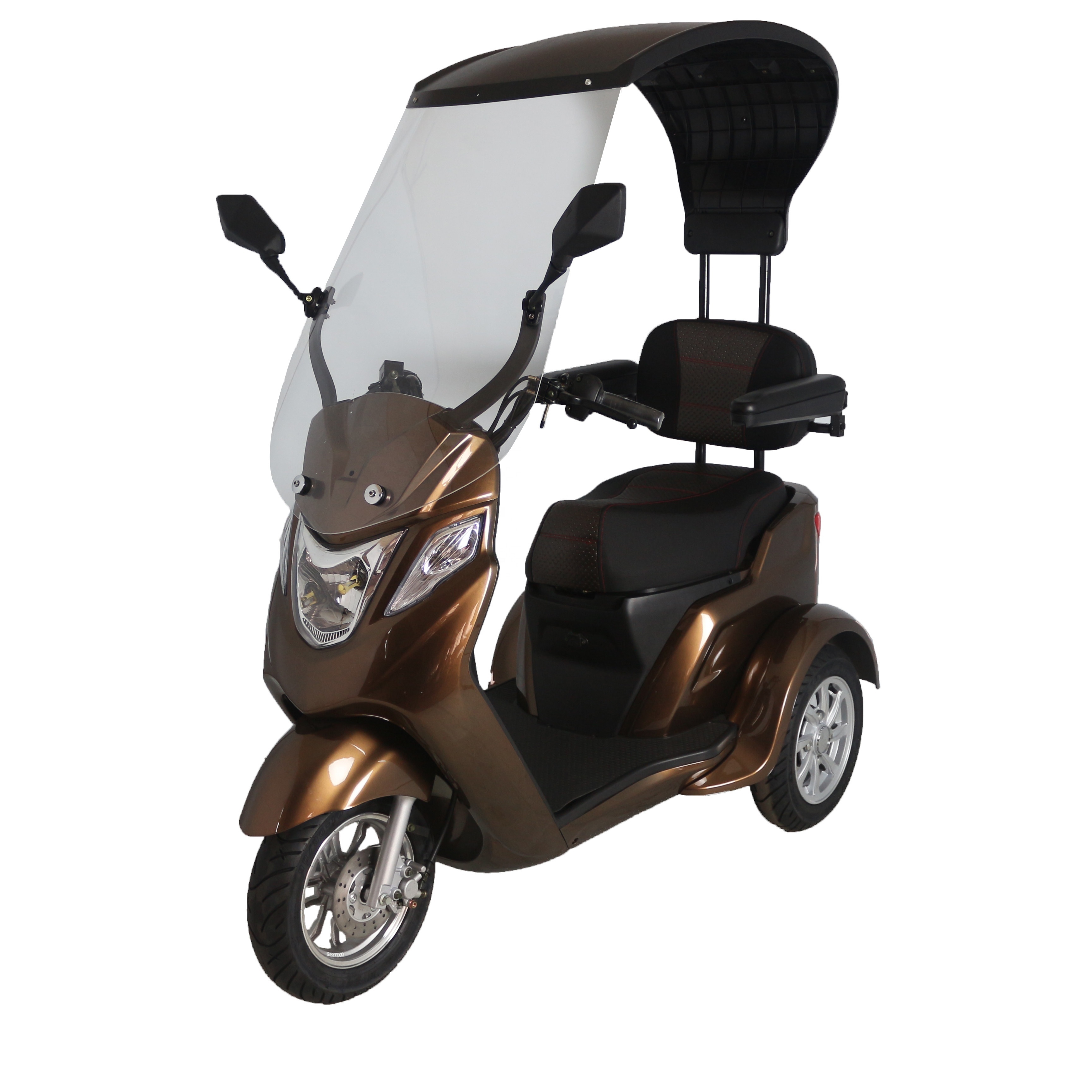 60V20Ah Battery Passenger Tricycles 3 Wheel Electric Mobility Scooter with Roof