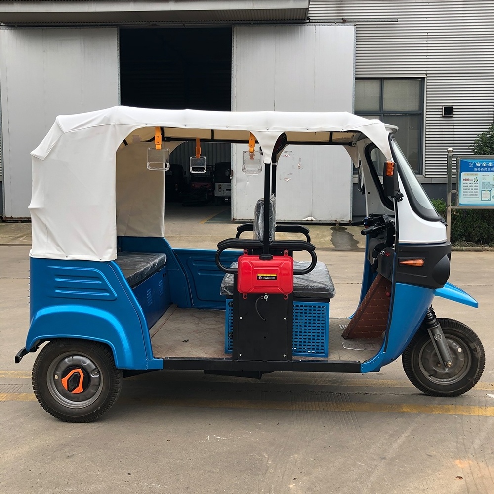 Gasoline Electric Hybrid 200KM auto rickshaw tuk tuk 6 passenger tricycle motorcycle