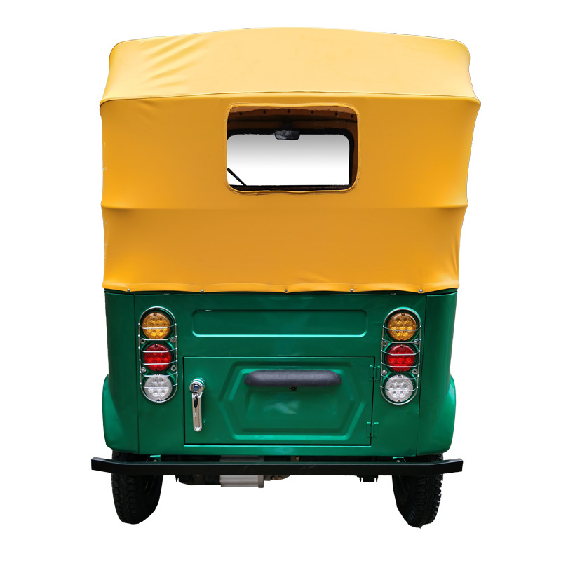 Taxi Tuk tuk Bajaj Auto Rickshaw 3 wheel Gasoline Electric Hybrid With Range 200km