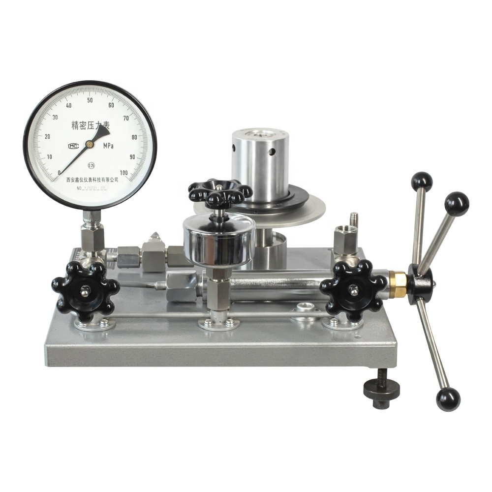 High Pressure Transmitter Calibrator Piston Calibration Standard Pressure Gauge Dead Weight Pressure Tester