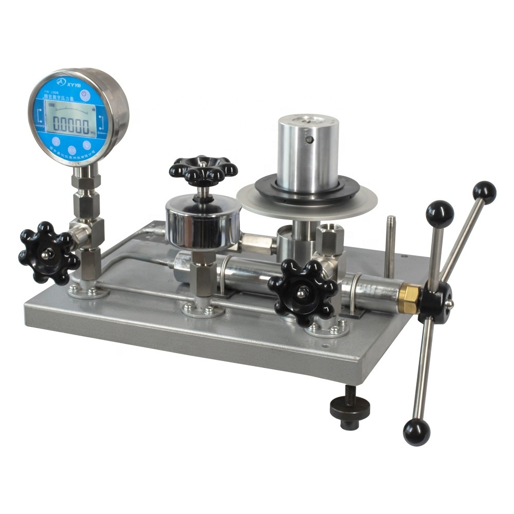 High Pressure Transmitter Calibrator Piston Calibration Standard Pressure Gauge Dead Weight Pressure Tester