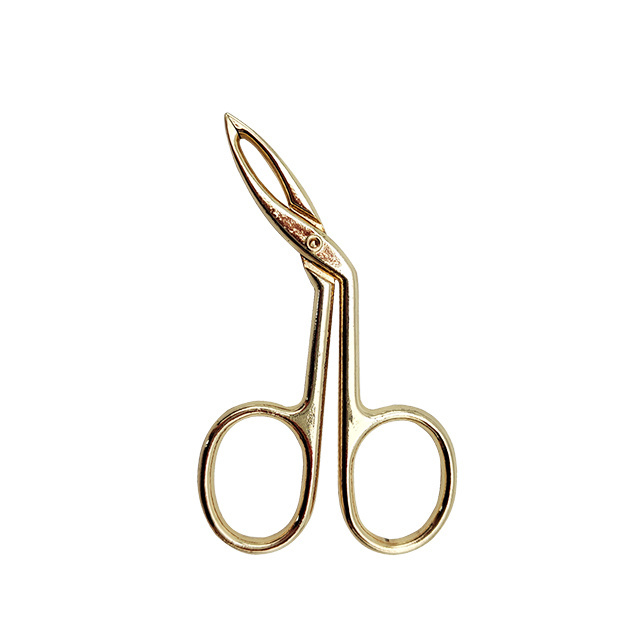 Professional stainless steel silver scissors clamp rose gold new eyebrow tweezers for eyebrows