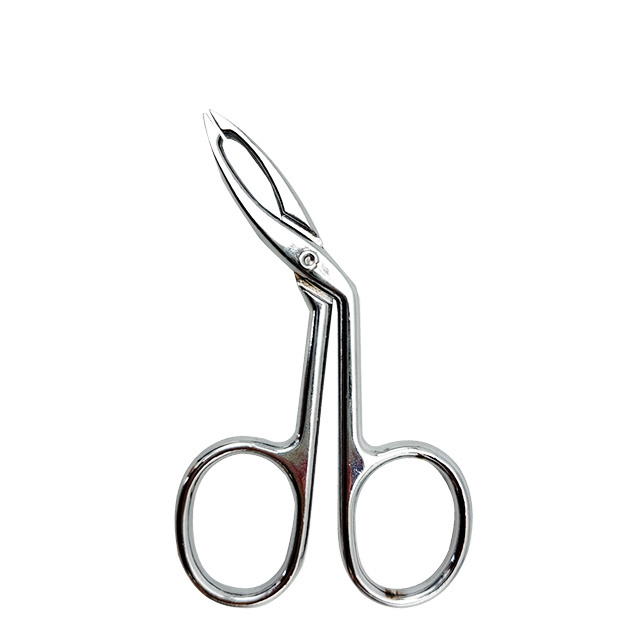 Professional stainless steel silver scissors clamp rose gold new eyebrow tweezers for eyebrows